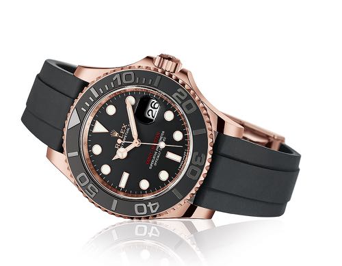 ROLE_X YATCH MASTER BLACK ROSE GOLD SILICONE