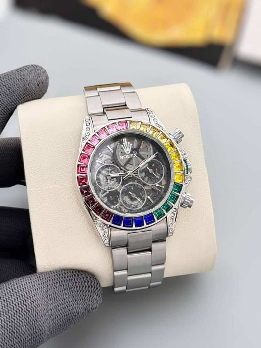 Rolex Oyster Perpetual Daytona Silver Rainbow