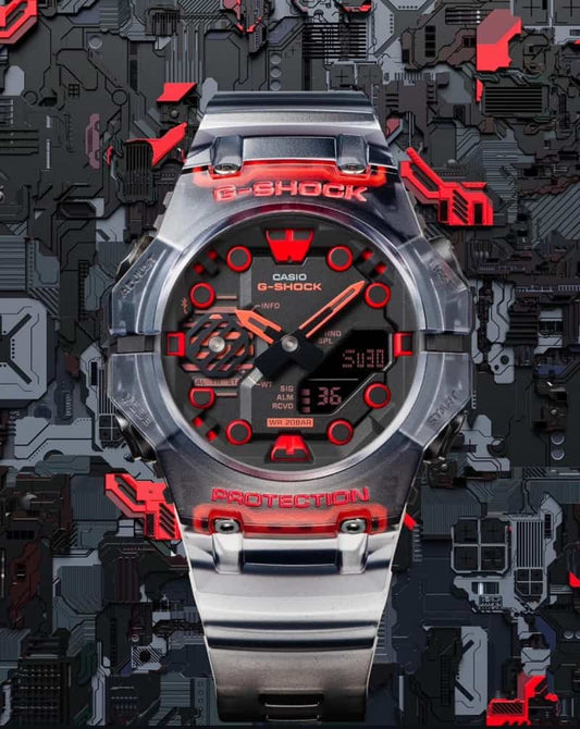 G-Shock Analog-Digital Black Red