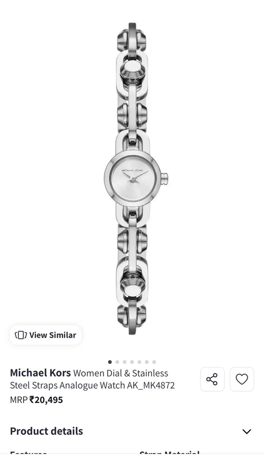 Michael Kors Astor Chrome White Premium Ladies Watch