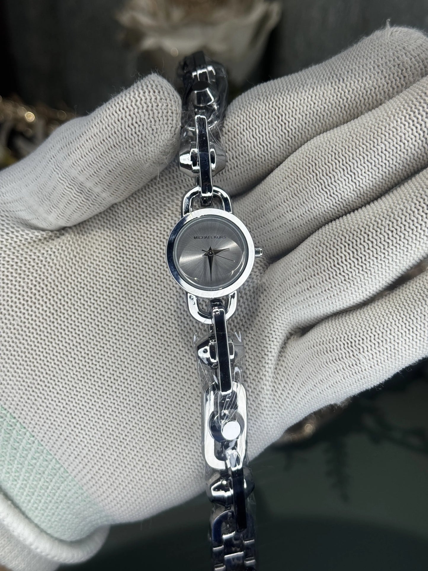 Michael Kors Astor Chrome White Premium Ladies Watch