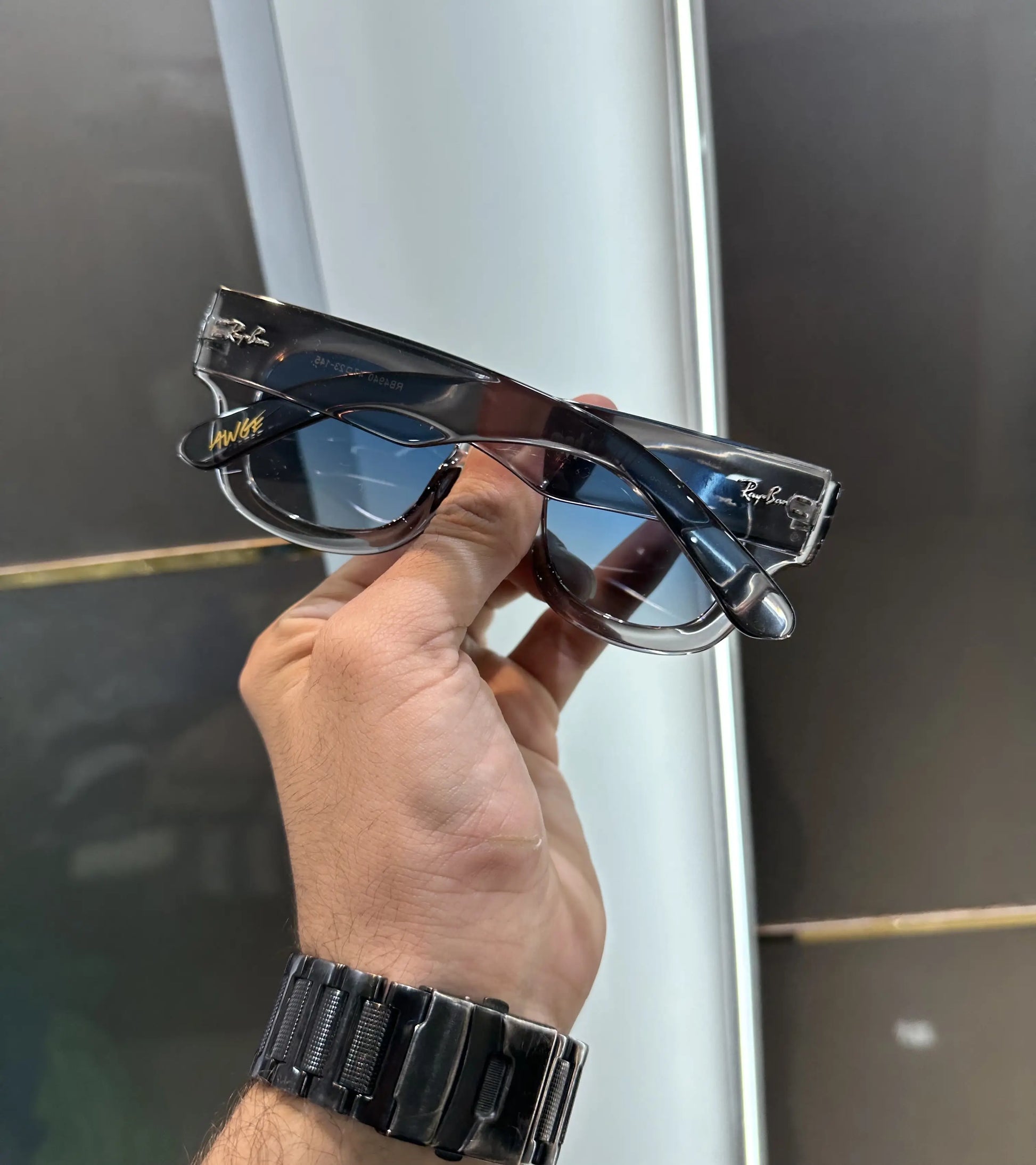 Ray Ban Grey Blue Premium Shades 940