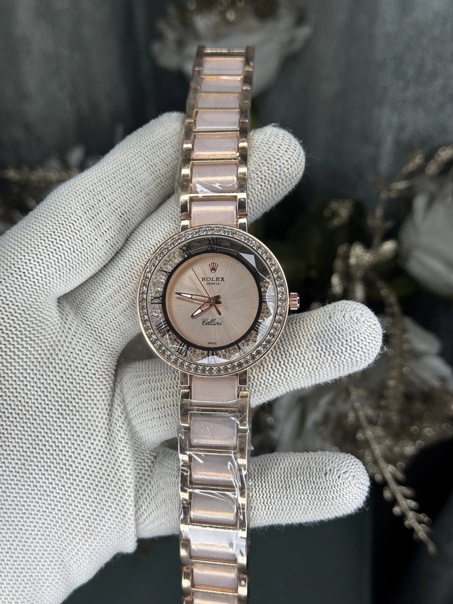 Role x Cellini Dual Tone Pink Premium Watch