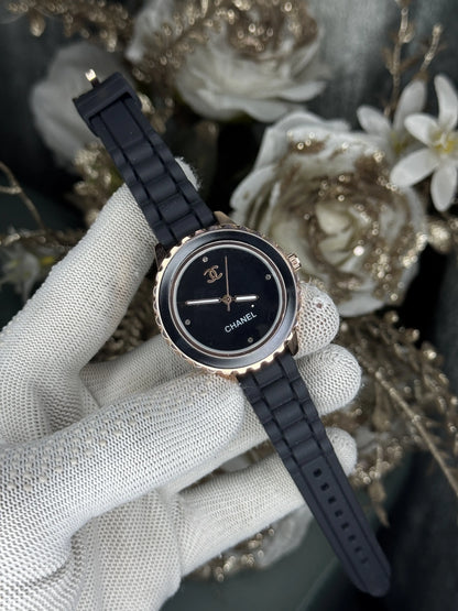 Chane l Paris Copper Black Premium Ladies Watch