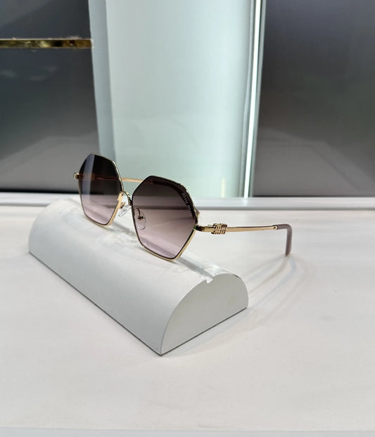 Miu Miu Gold Pink Premium Shades