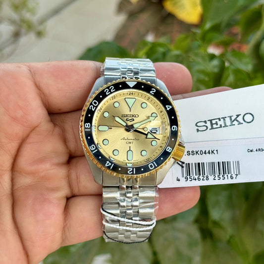 SEIKO SPORTS 5 GMT YELLOW AUTHENTIC STORE QUALITY