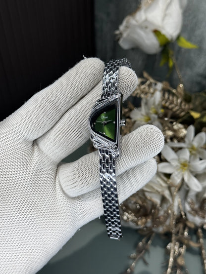 Dio r Silver Green Diamond Premium Watch