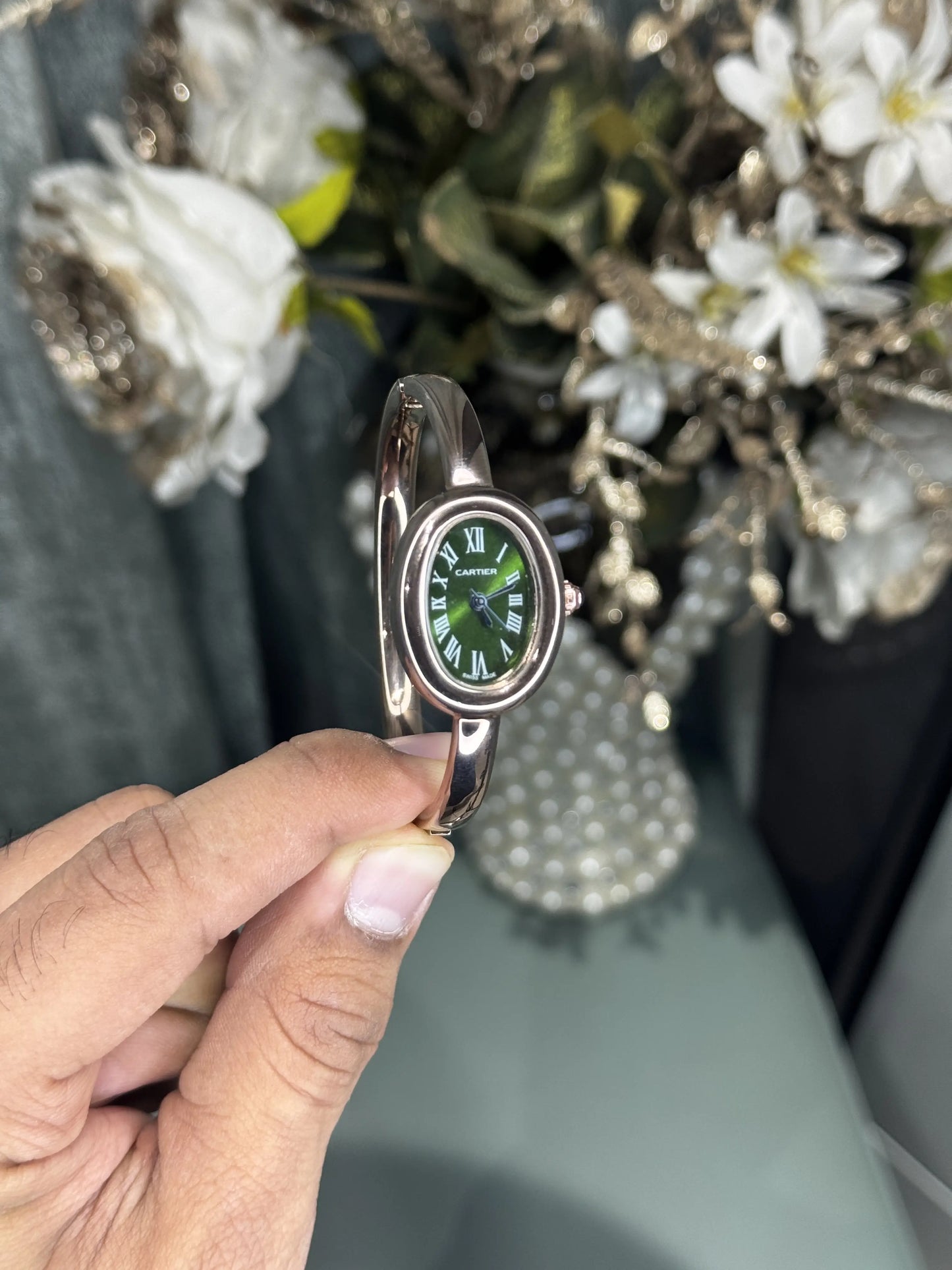 Cartie r Bangle Copper Green Premium Watch