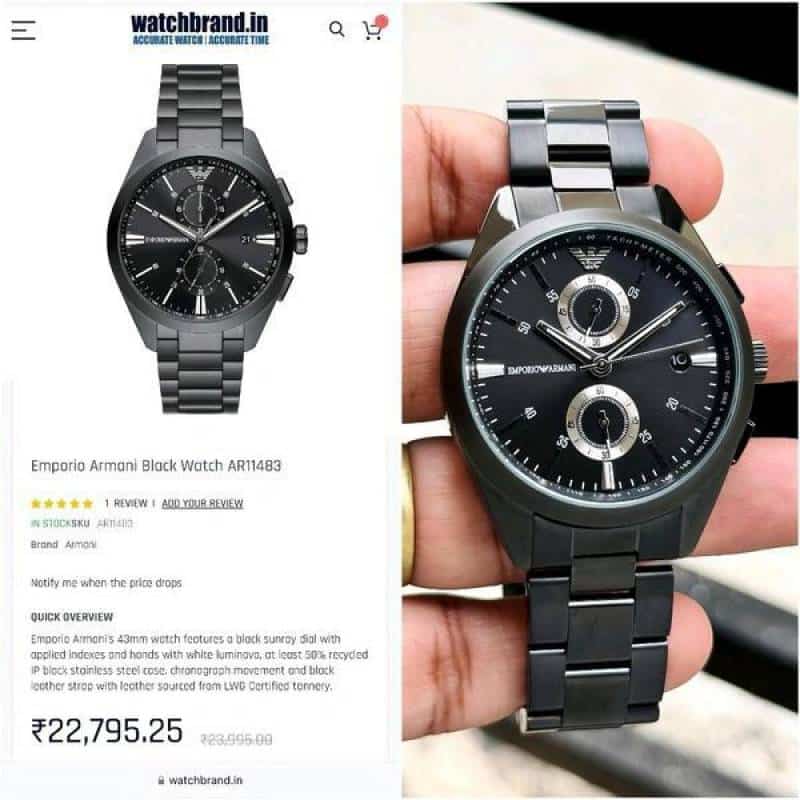 Emporio Arman.i Chrono Black