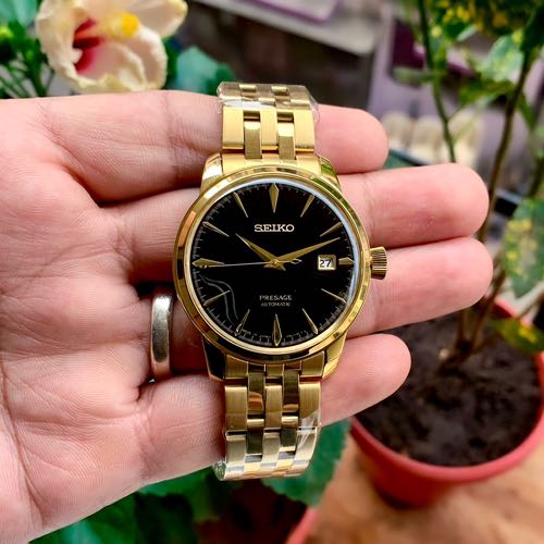 SEIK_O PRESAGE COCKTAIL YELLOW GOLD TIME PREMIUM AUTOMATIC