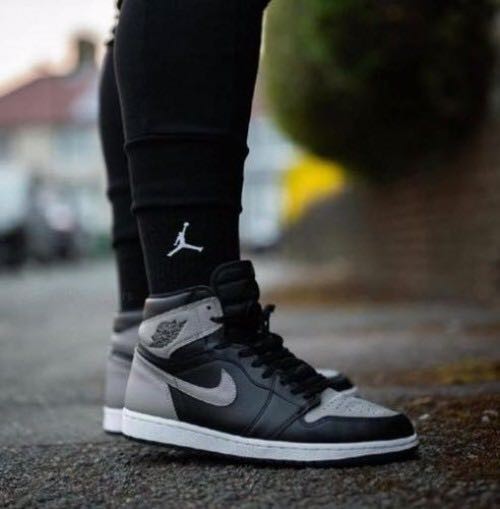 JORDA_N RETRO 1 HIGH SHADOW GREY BLACK