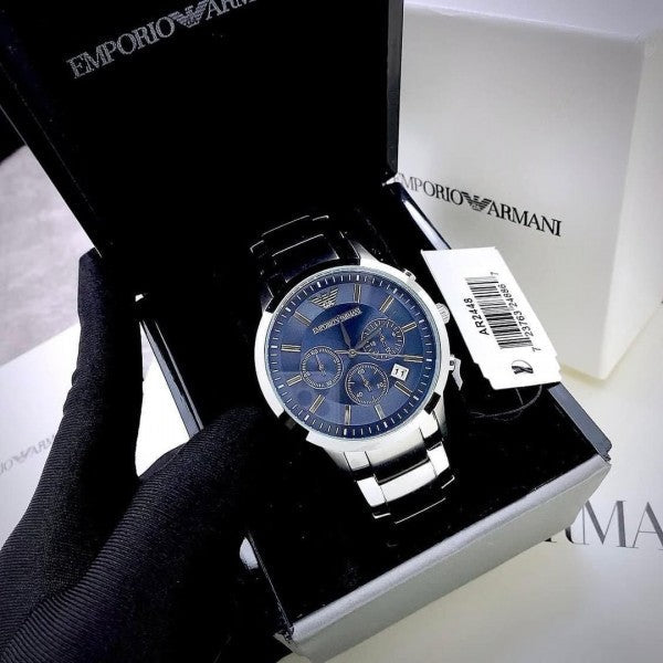EMPORIO ARMAN_I CLASSIC SILVER BLUE