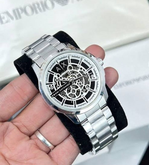 AX AUTO WATCH PREMIUM SILVER BLACK 005