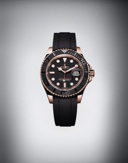 ROLE_X YATCH MASTER BLACK ROSE GOLD SILICONE